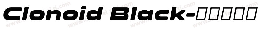 Clonoid Black字体转换